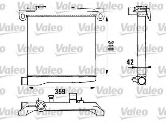 VALEO 961820 Radiator, engine cooling